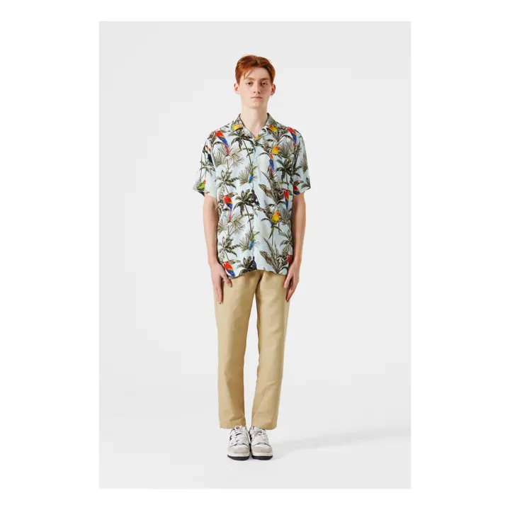 Parrot Short Sleeve Shirt | Light Blue- Product image n°1