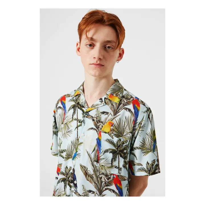 Parrot Short Sleeve Shirt | Light Blue- Product image n°2