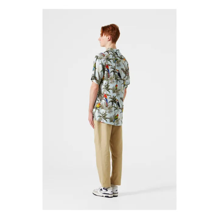 Parrot Short Sleeve Shirt | Light Blue- Product image n°4