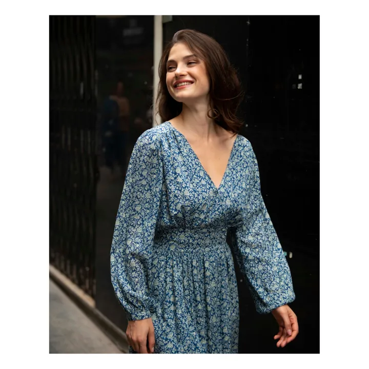 Kleid  - Damenkollektion  | Blau- Produktbild Nr. 2