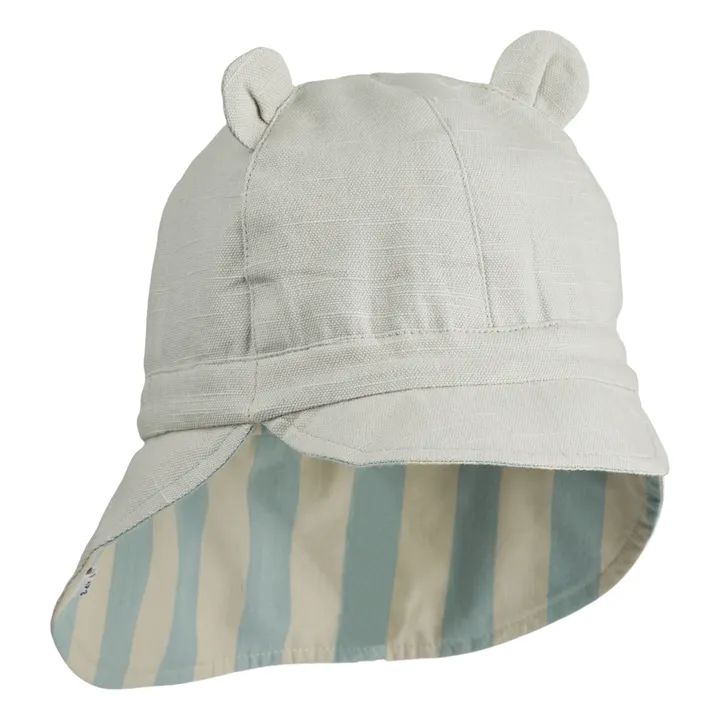 Cappello Anti-UV in Cotone Organico Reversibile Gorm | Azzurro- Immagine del prodotto n°0