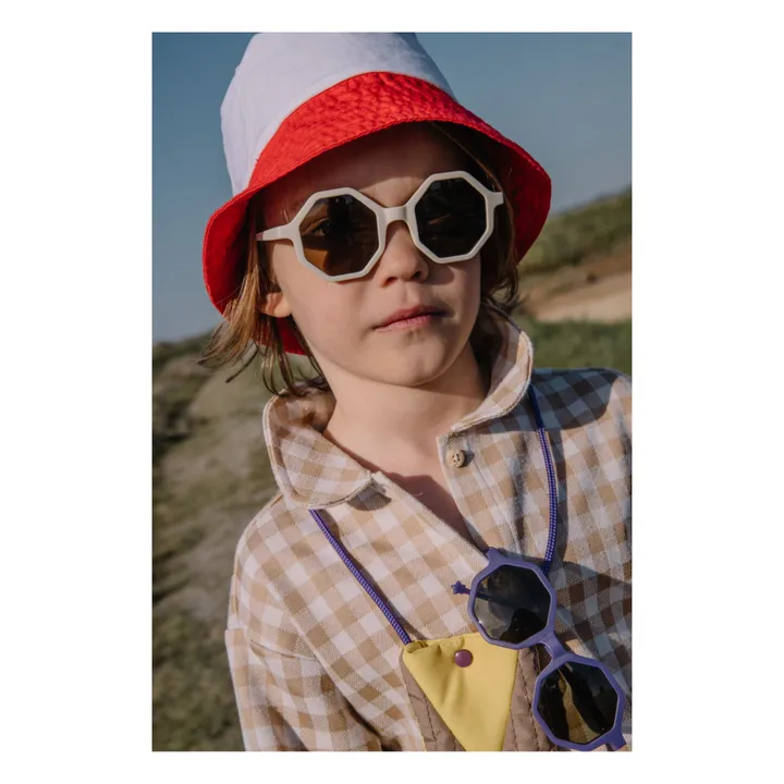 YEYE X Mini Kyomo Sonnenbrille und Clutch | Weiß- Produktbild Nr. 5
