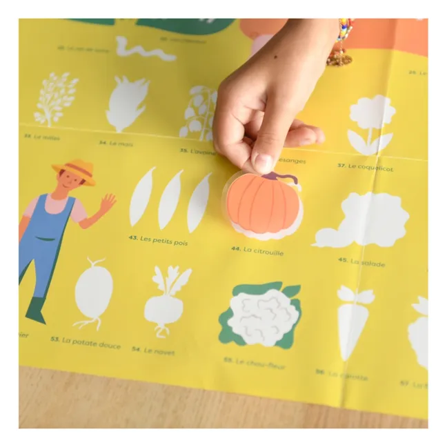 Póster con pegatinas La granja