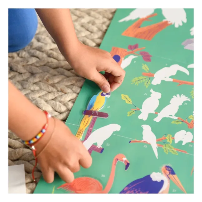 Póster con pegatinas Pájaros