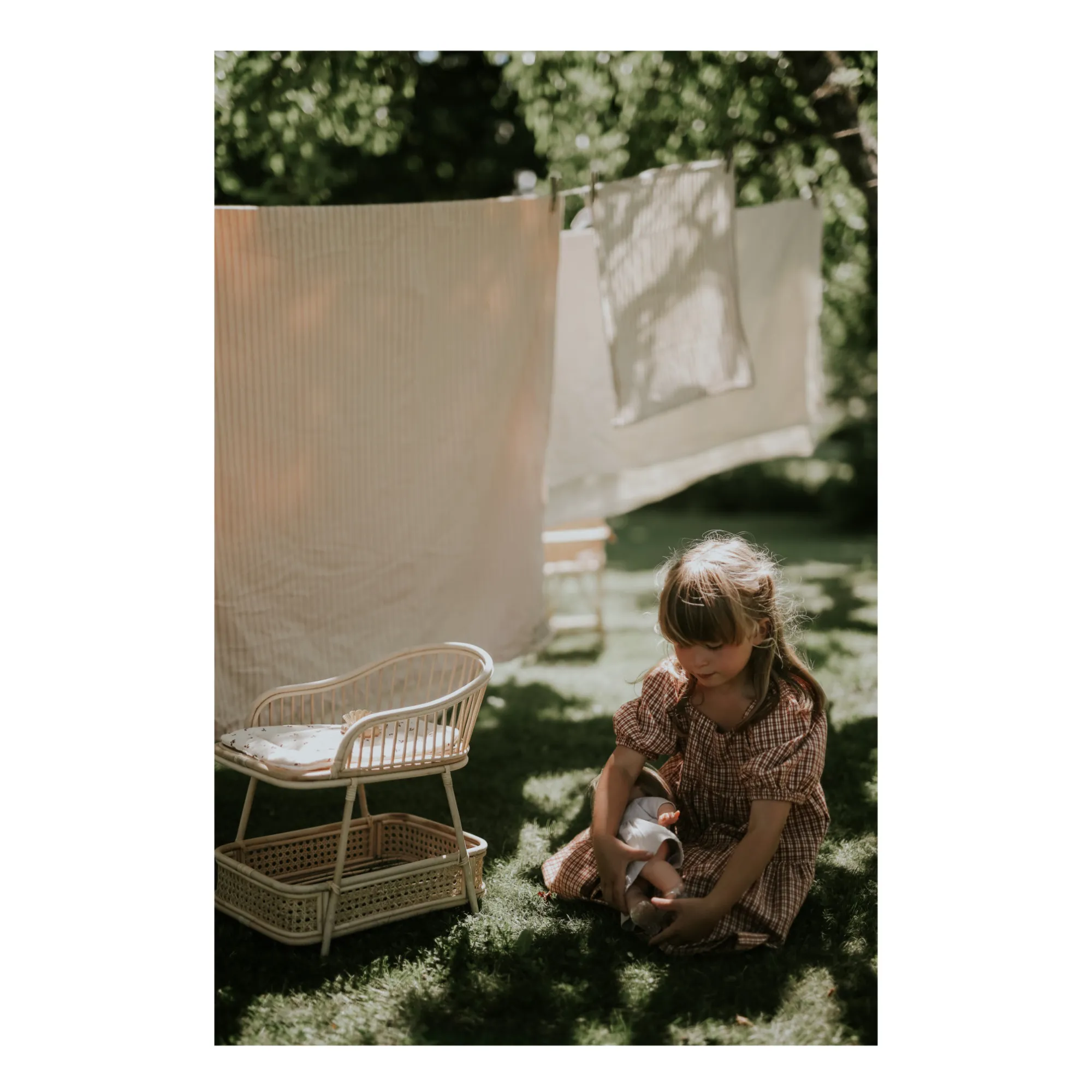 Wicker Doll Changing Table- Product image n°1