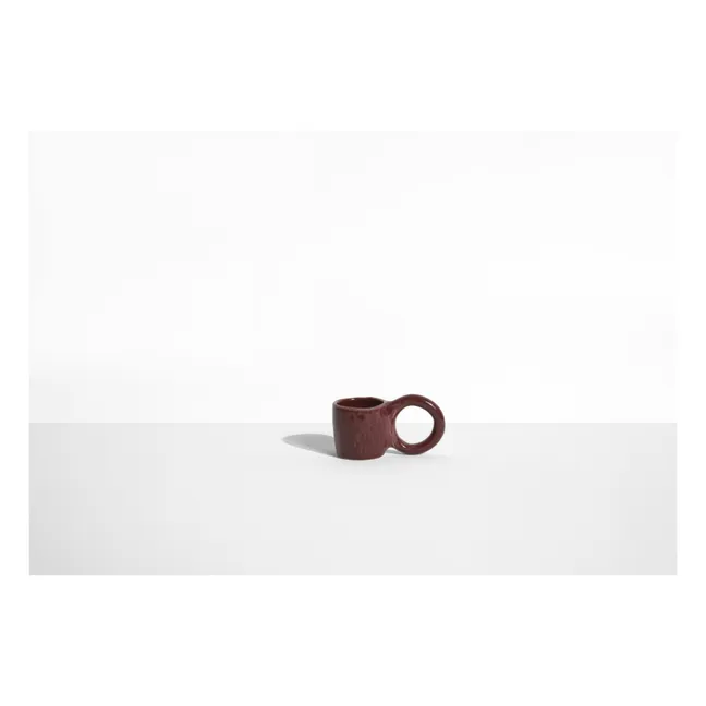 Donut Espresso Cups, Pia Chevalier - Set of 2 | Burgundy