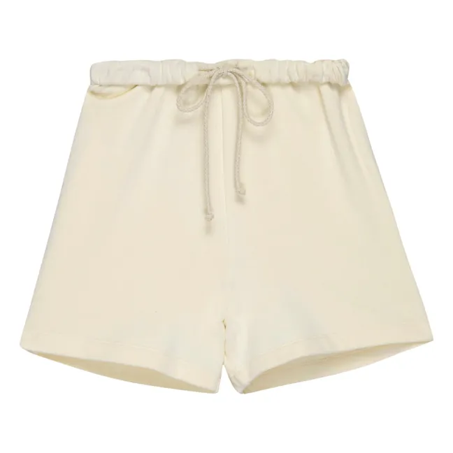 Eco-Fleece Organic Cotton Shorts | Cream