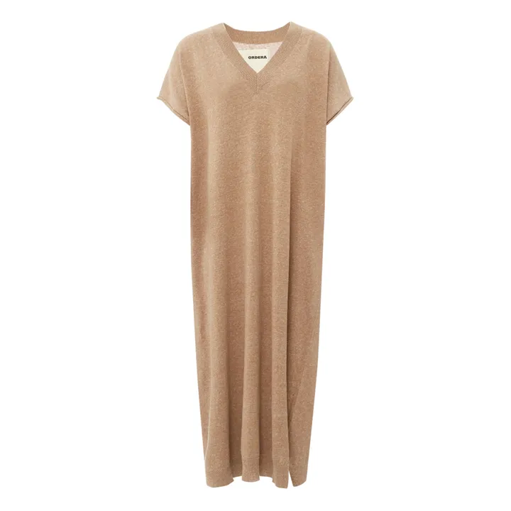 Cordera - Soft Recycled Cotton Knit Dress - Taupe brown | Smallable