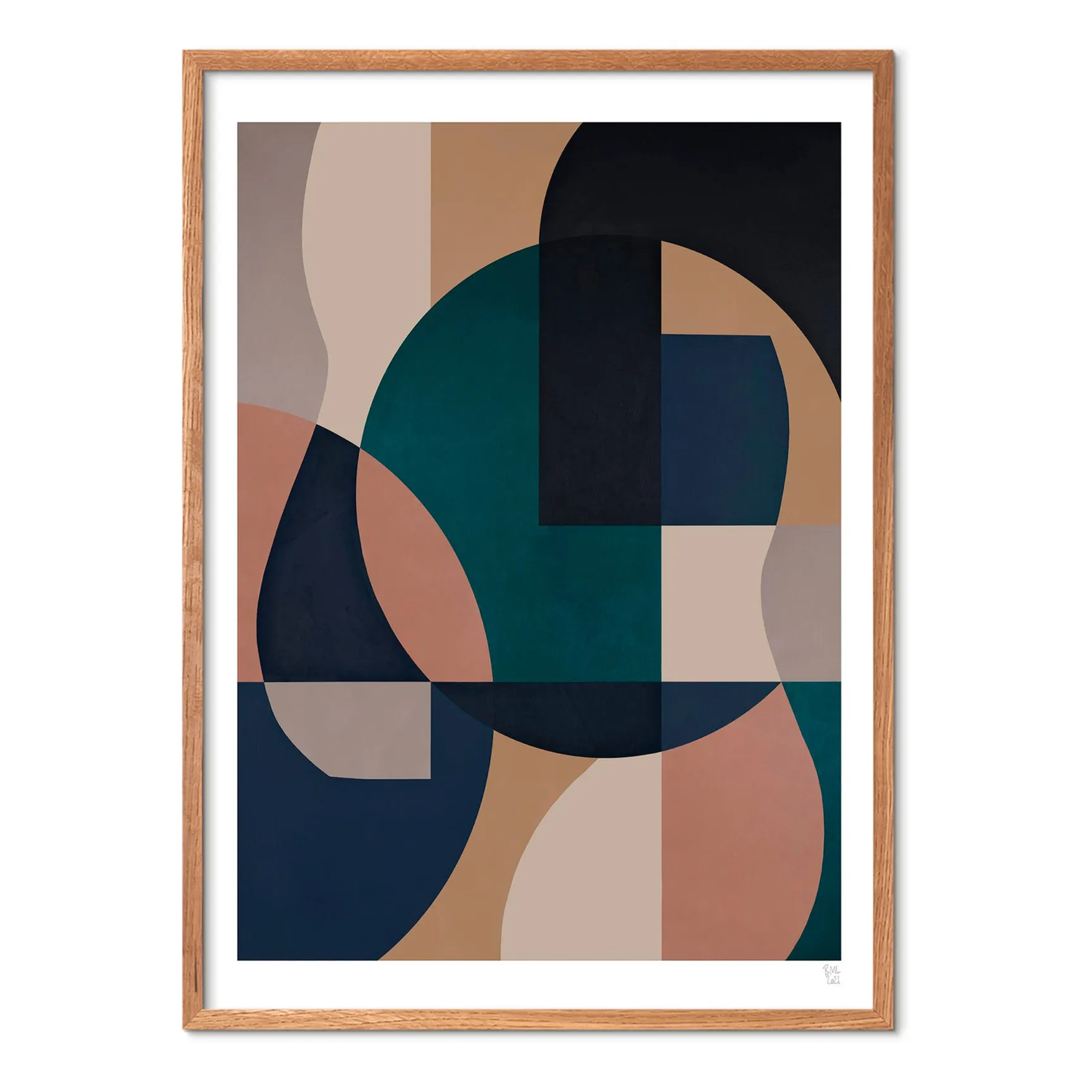 Poster And Frame Multicoloured Circle 02 Poster - Unframed