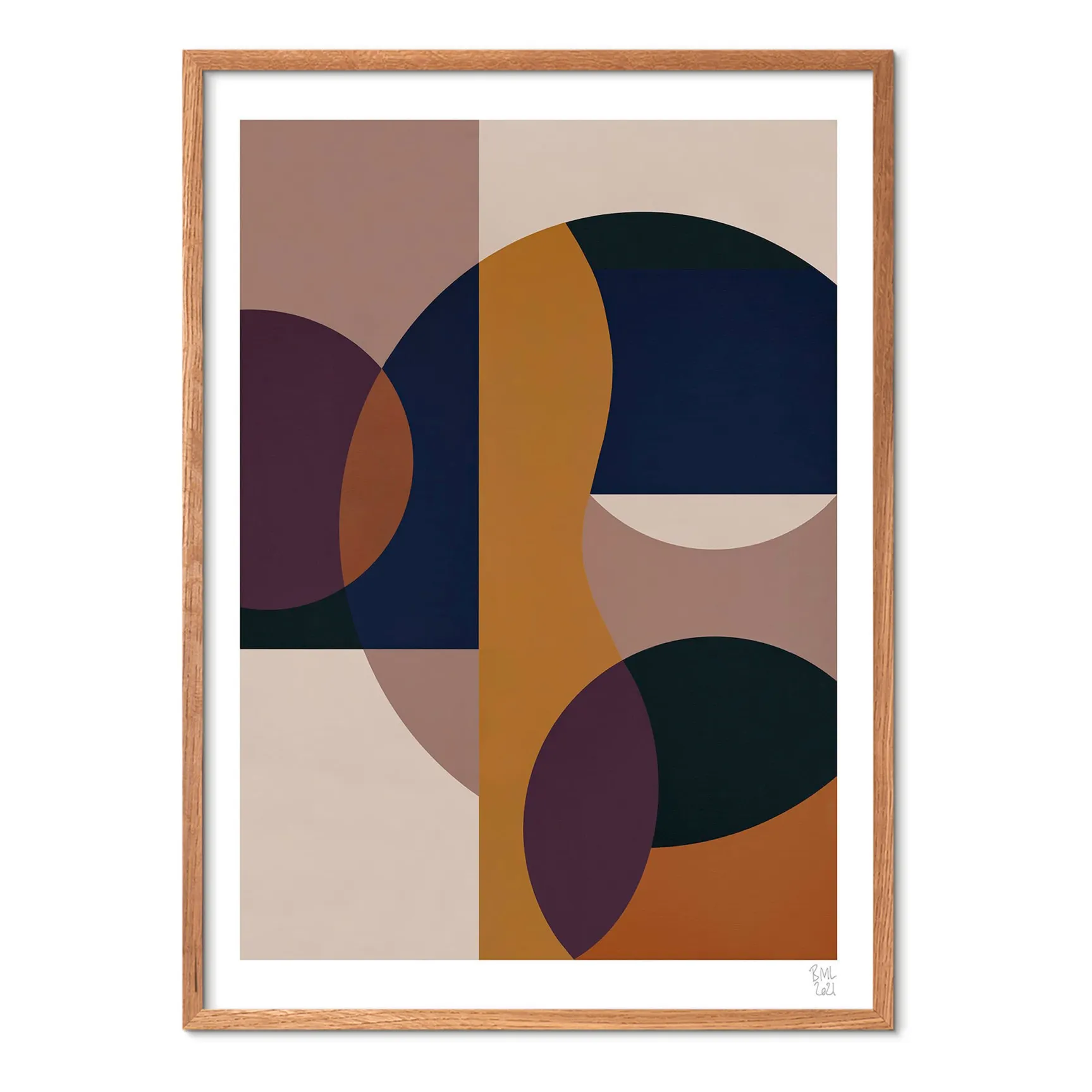 Poster And Frame Multicoloured Circle 01 Poster - Unframed