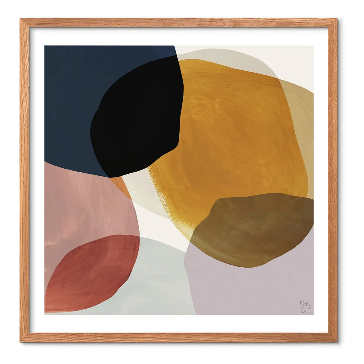 Poster And Frame Multicoloured Painted Square Poster - Unframed