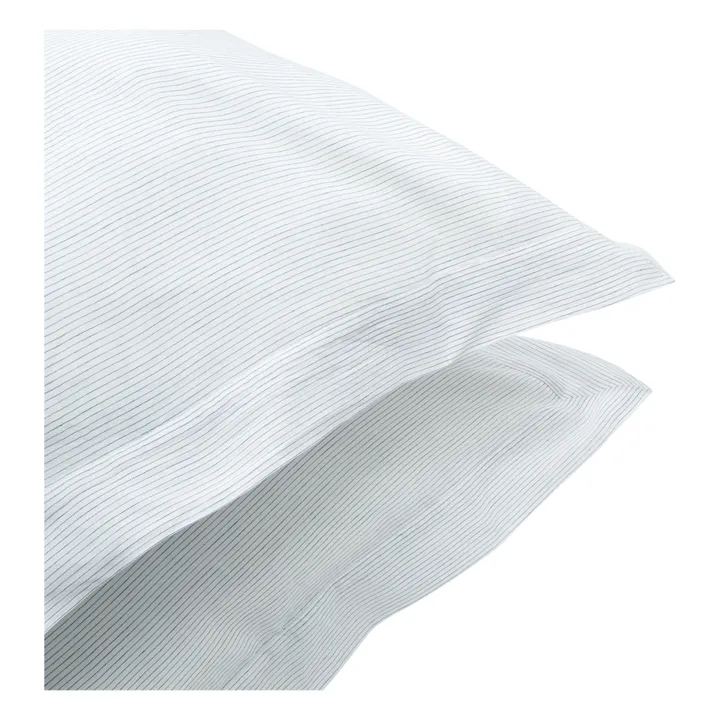 Federa da cuscino Jack in cotone tessuto a mano - Set di 2 | Azzurro- Immagine del prodotto n°4