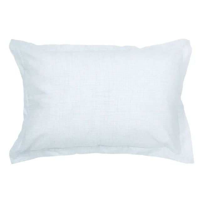 Taie d'oreiller Paul en coton tissé main - Set de 2 | Bleu ciel