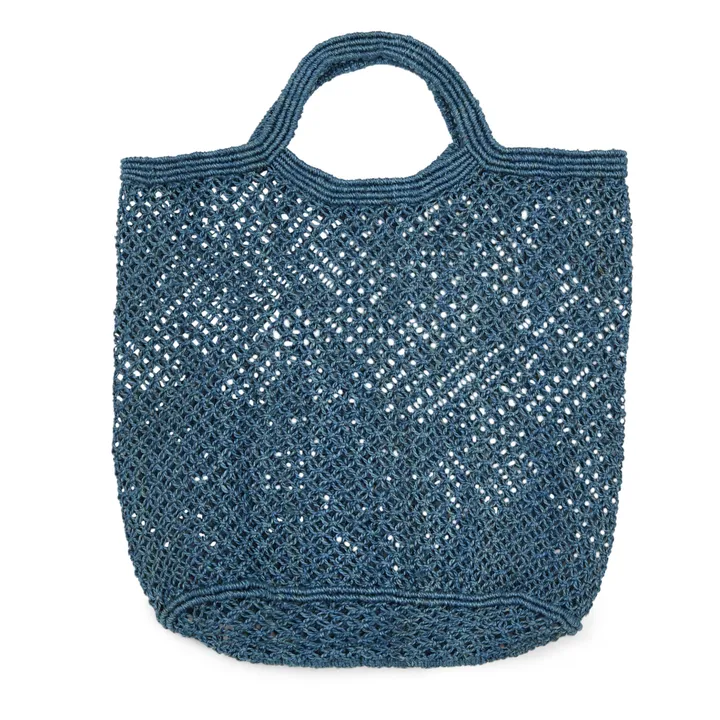 Shopping Bag Macramé | Bleu- Image produit n°0