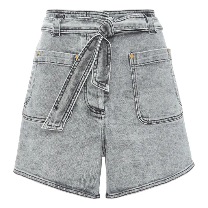 O Denim-Shorts Bio-Baumwolle | Grau- Produktbild Nr. 0