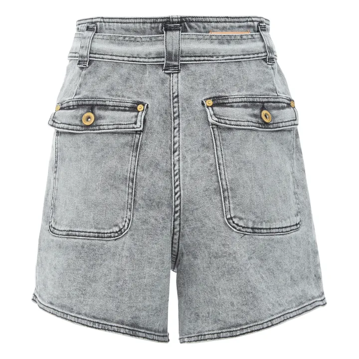 Sessùn - Chile O Organic Cotton Denim Shorts - Grey | Smallable