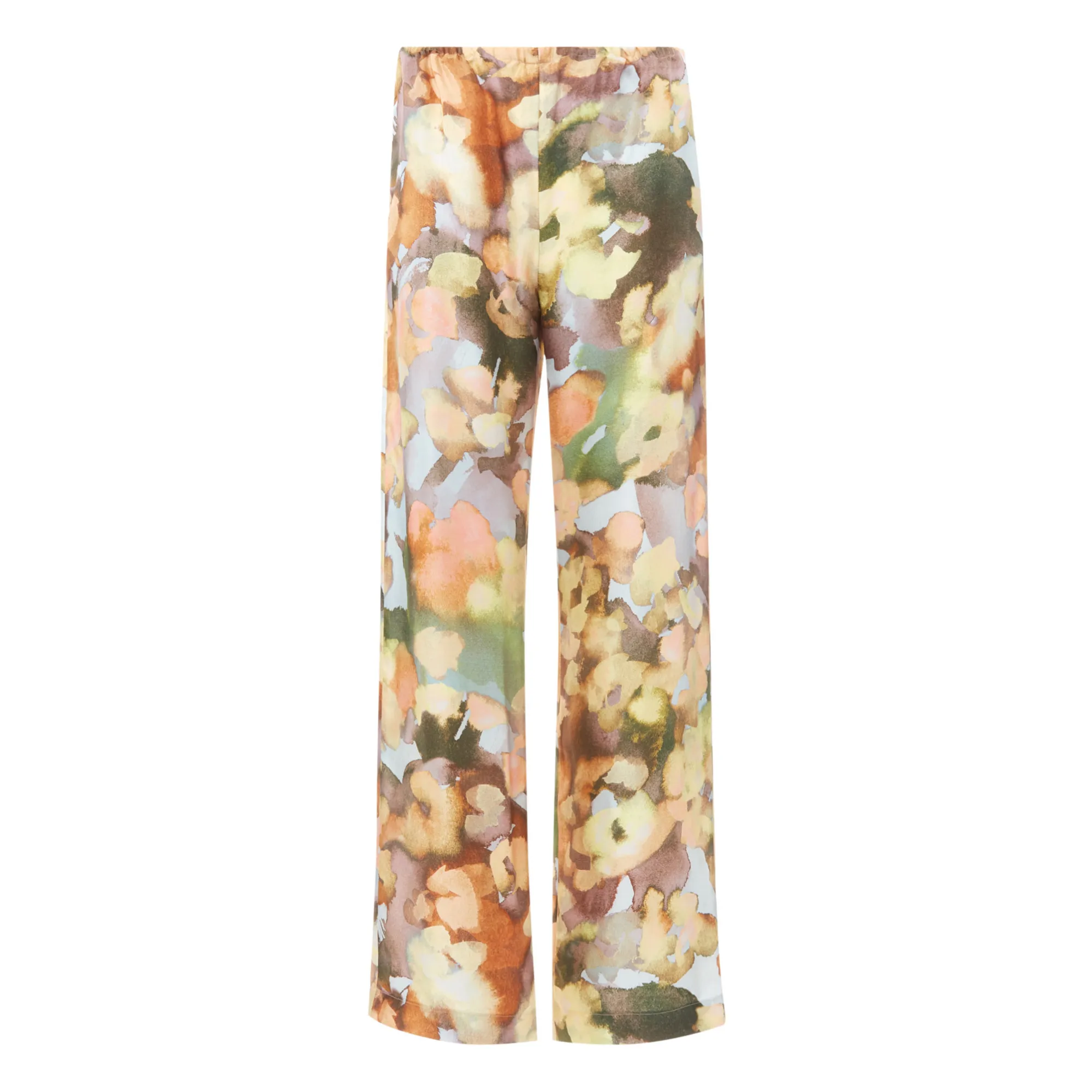 Nanushka Beige Pink Yareli Silk Trousers
