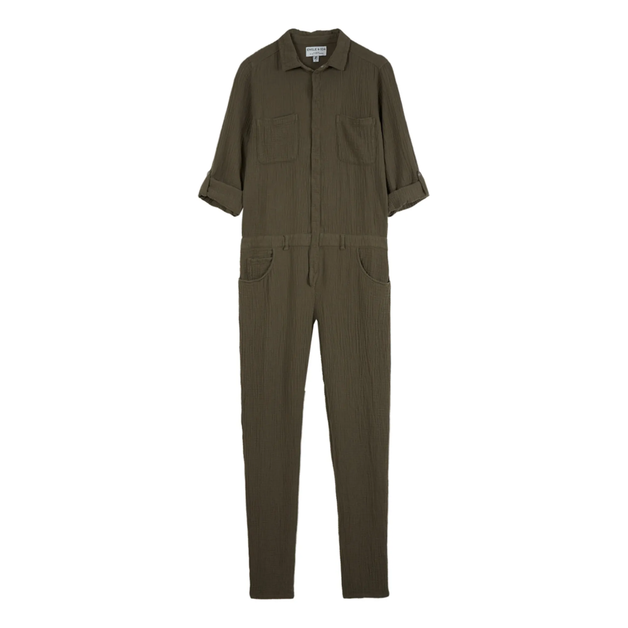 Emile Et Ida Women's Khaki Cotton Muslin Jumpsuit - ’S Collection