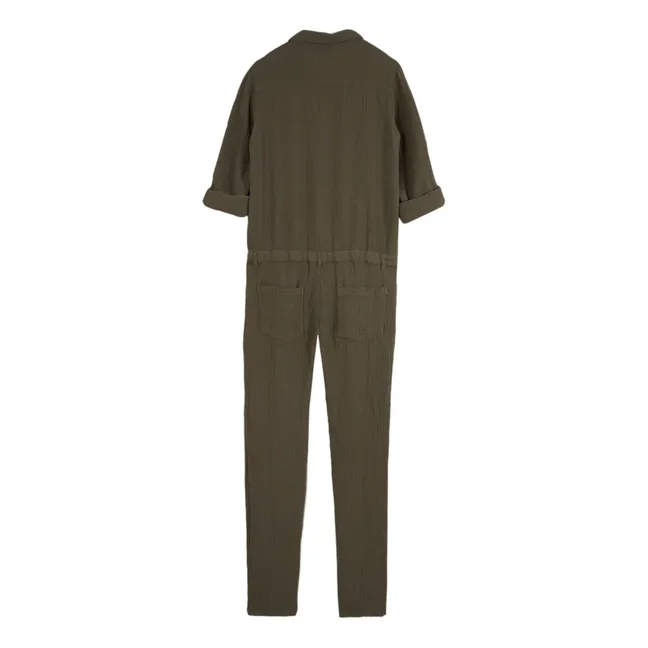 Combinaison Gaze de Coton - Collection Femme  | Vert kaki
