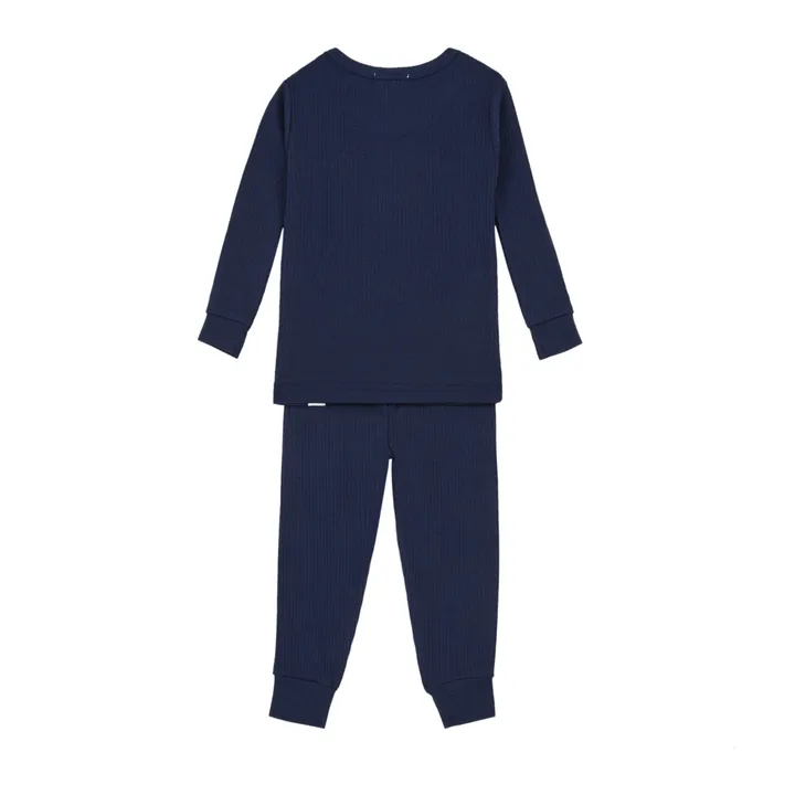 Pyjama Top and Bottom Set | Navy blue- Product image n°1