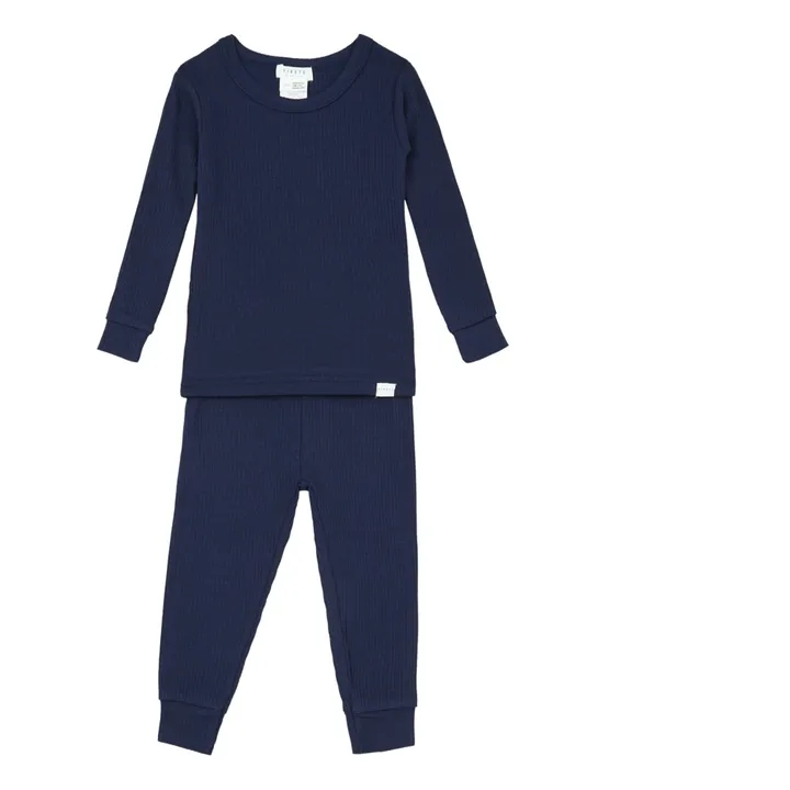 Pyjama Uni Deux Pièces | Bleu marine- Image produit n°0