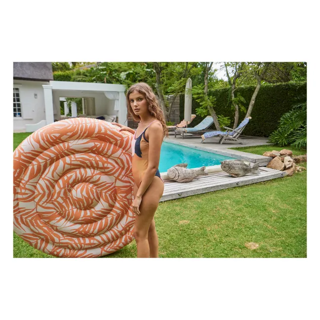 Bahia Large Round Inflatable Mattress | Coral