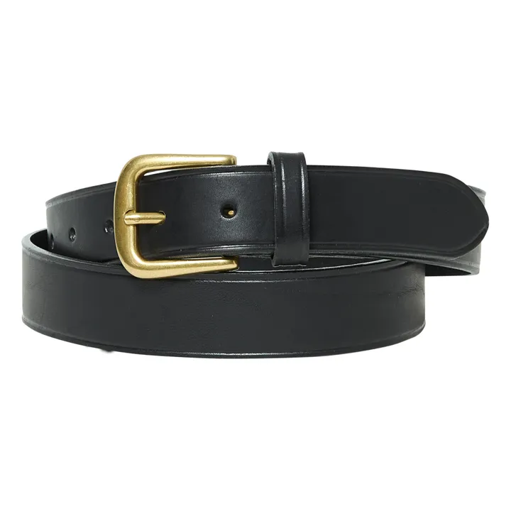 Leather belt | Black- Product image n°1