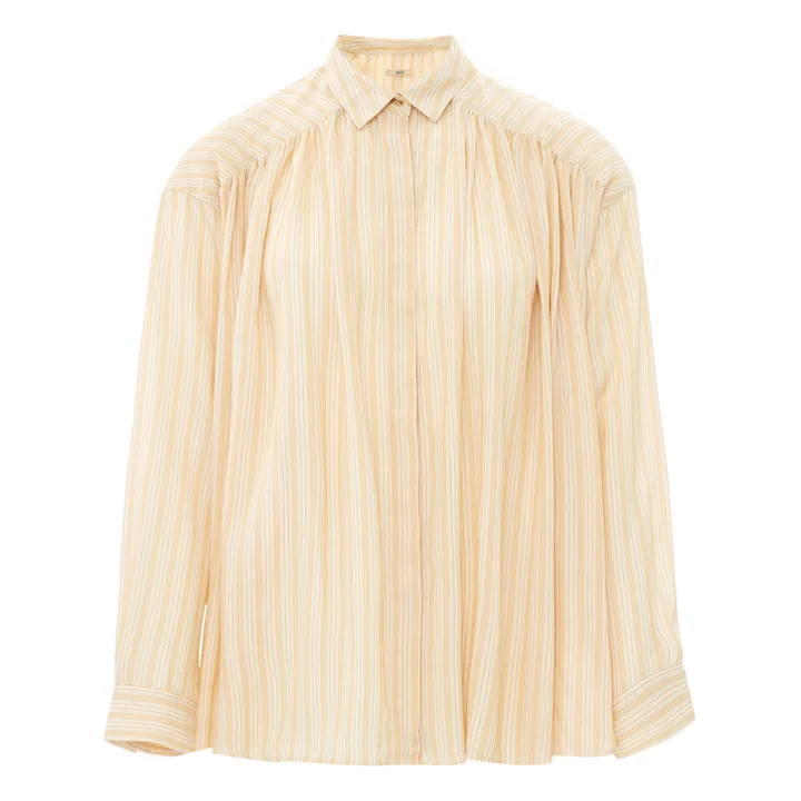 Licati Striped Shirt | Yellow- Product image n°0