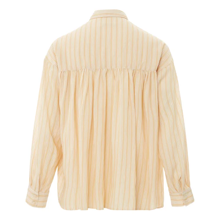 Licati Striped Shirt | Yellow- Product image n°5