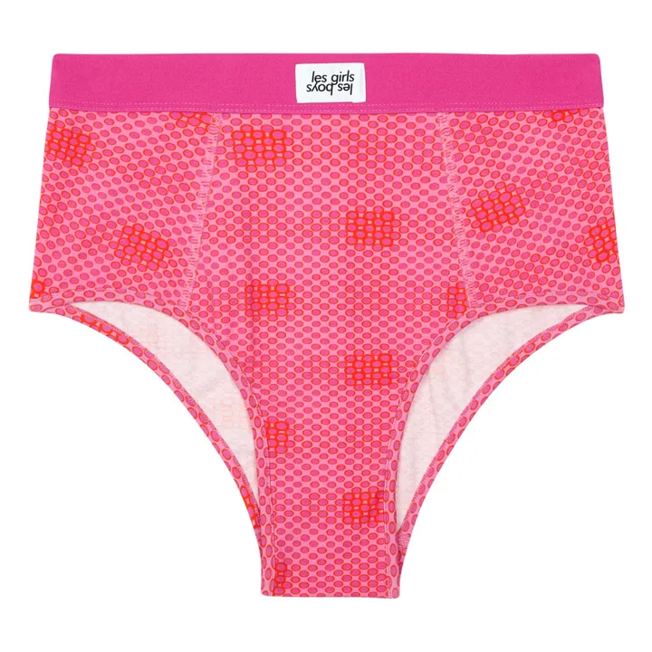 Pixel Plaid Briefs | Pink- Product image n°0