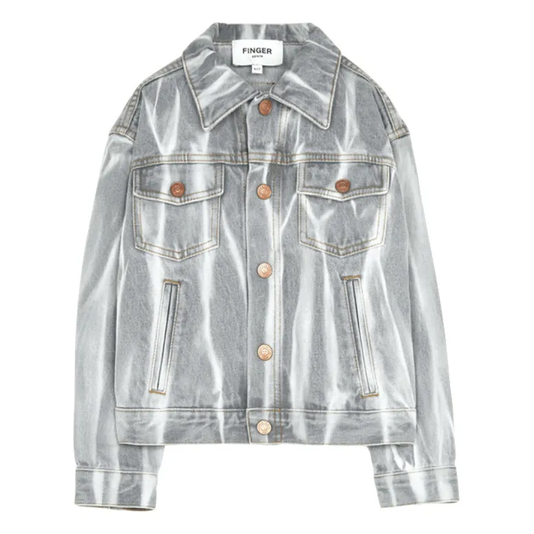 Finger In The Nose Denim Grey Nick Jacket