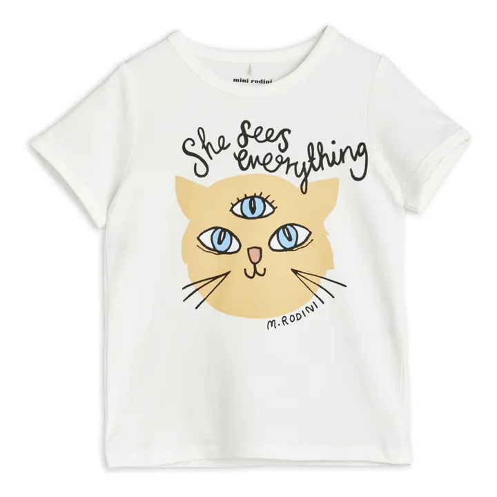 T-Shirt She Sees Everything | Weiß- Produktbild Nr. 0