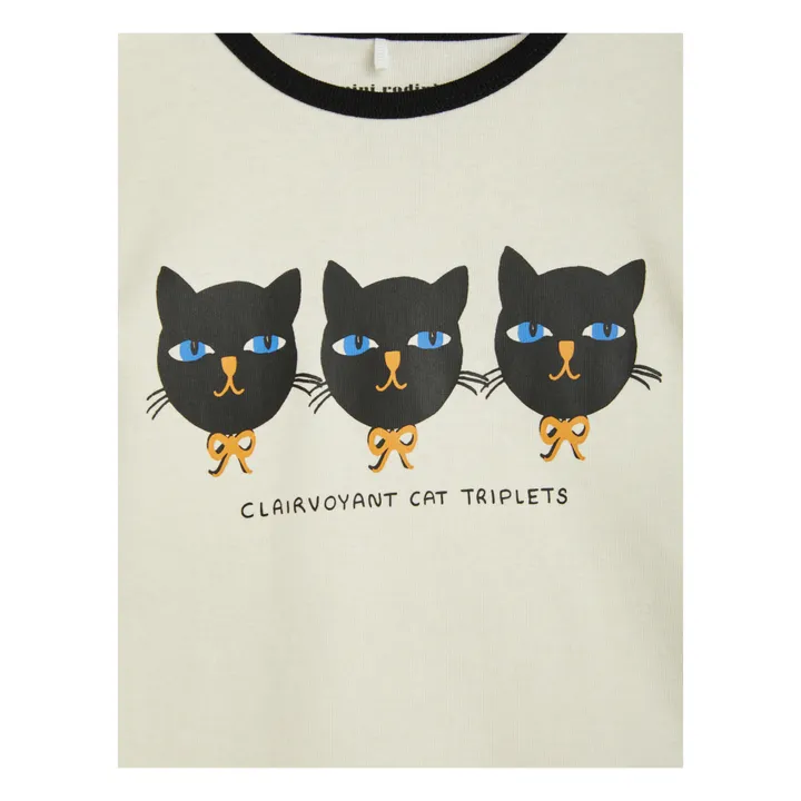 T-Shirts Tripli Gatti in Cotone Organico | Bianco- Immagine del prodotto n°1