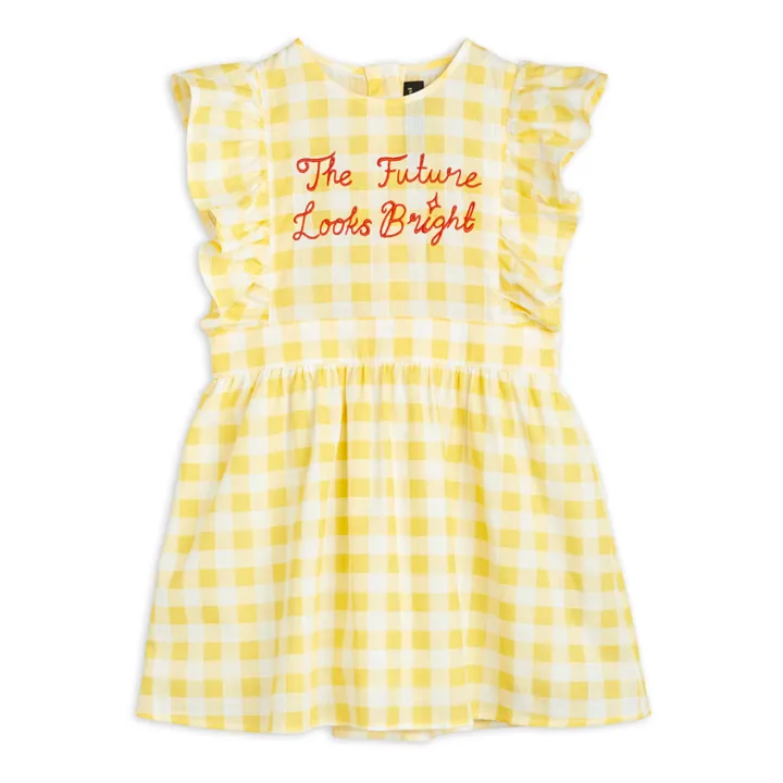 Gingham Dress | Yellow- Product image n°0