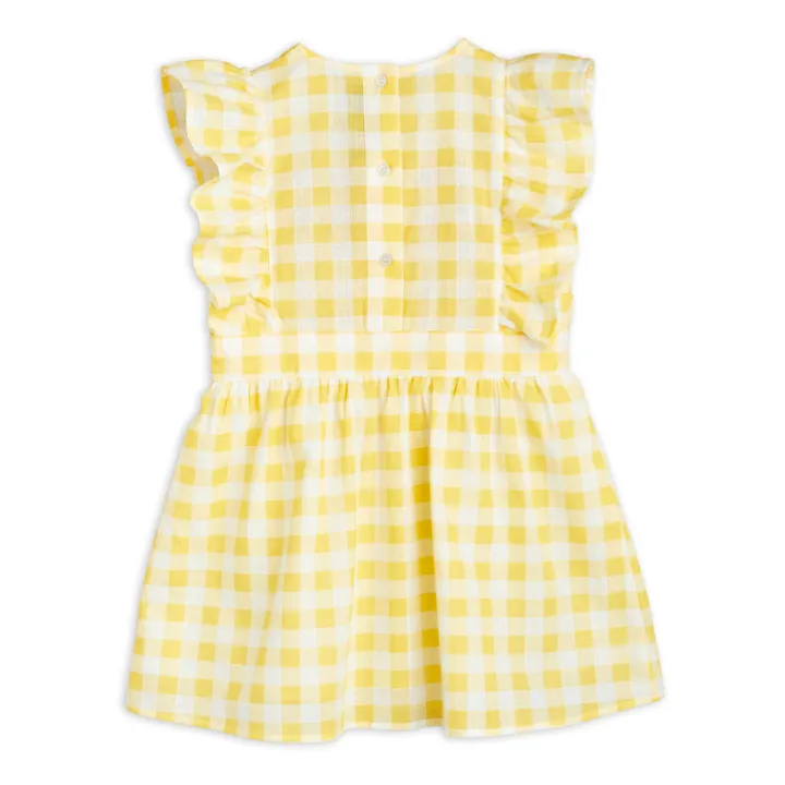 Gingham Dress | Yellow- Product image n°4