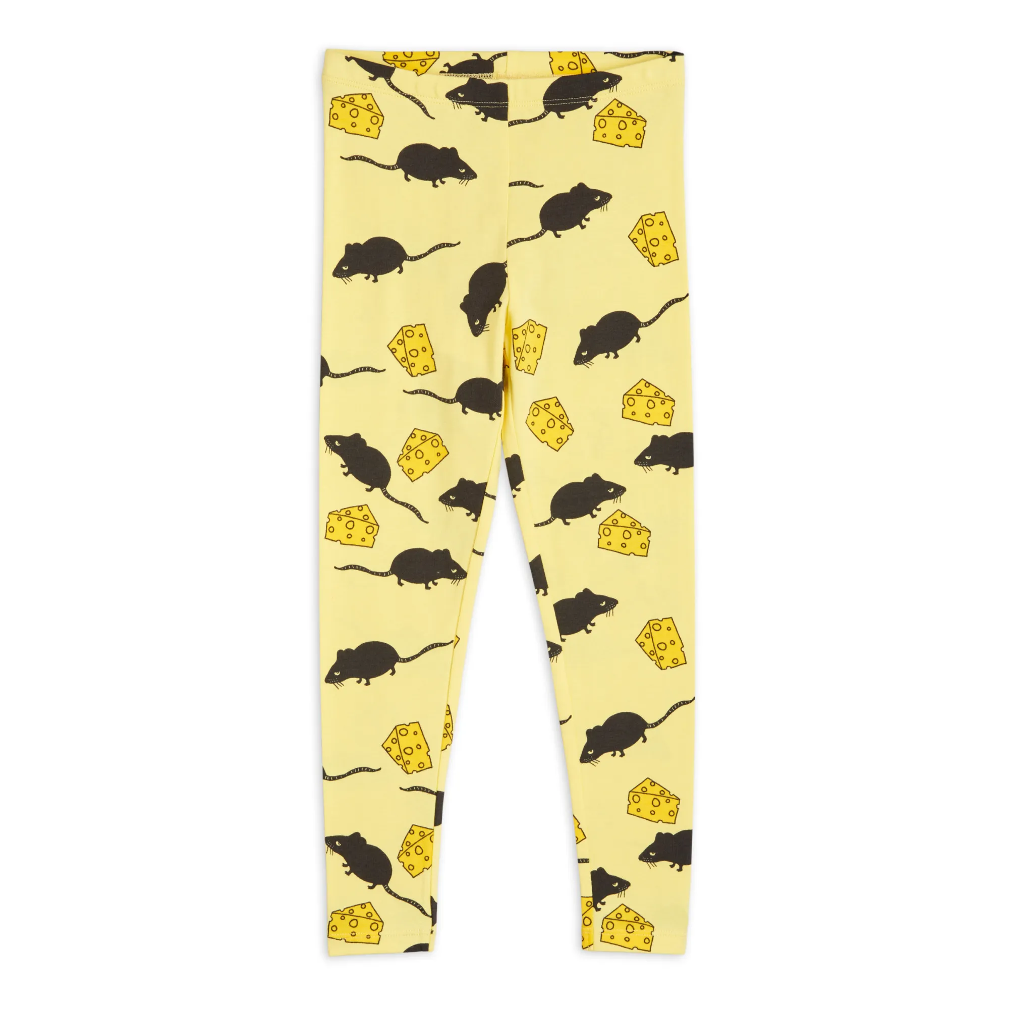 Mini Rodini Yellow Mouse Leggings