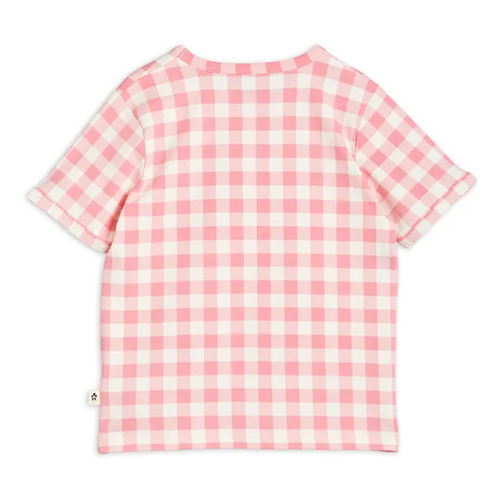 Gingham T-Shirt | Pink- Product image n°3