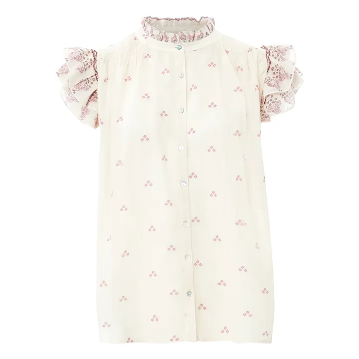 Mia Embroidered Top | Mauve- Product image n°0