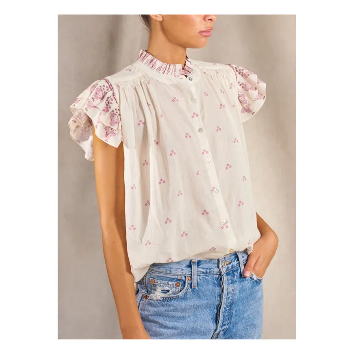 Mia Embroidered Top | Mauve- Product image n°1