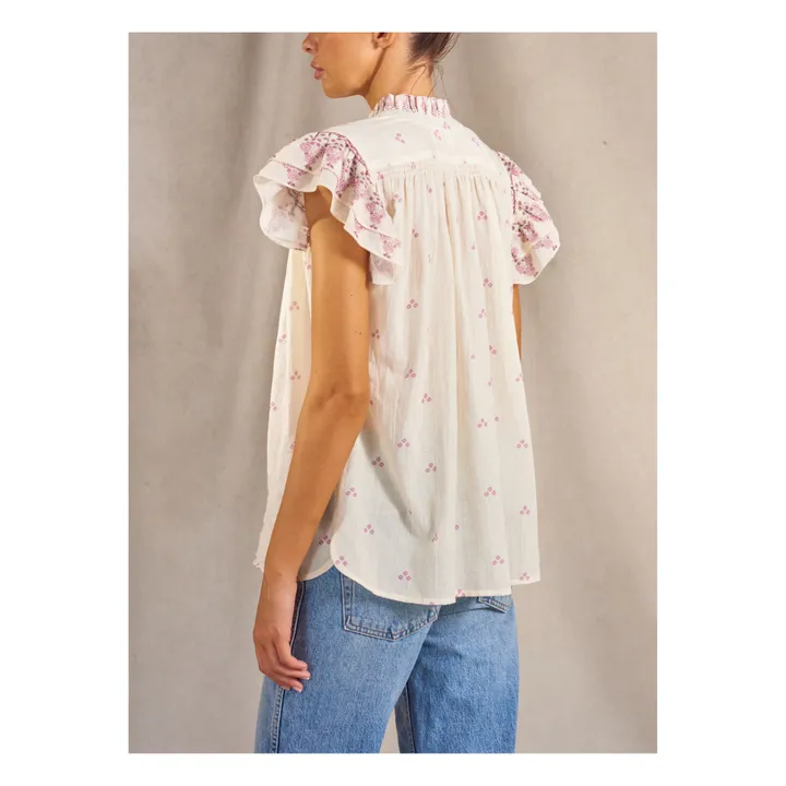 Mia Embroidered Top | Mauve- Product image n°3