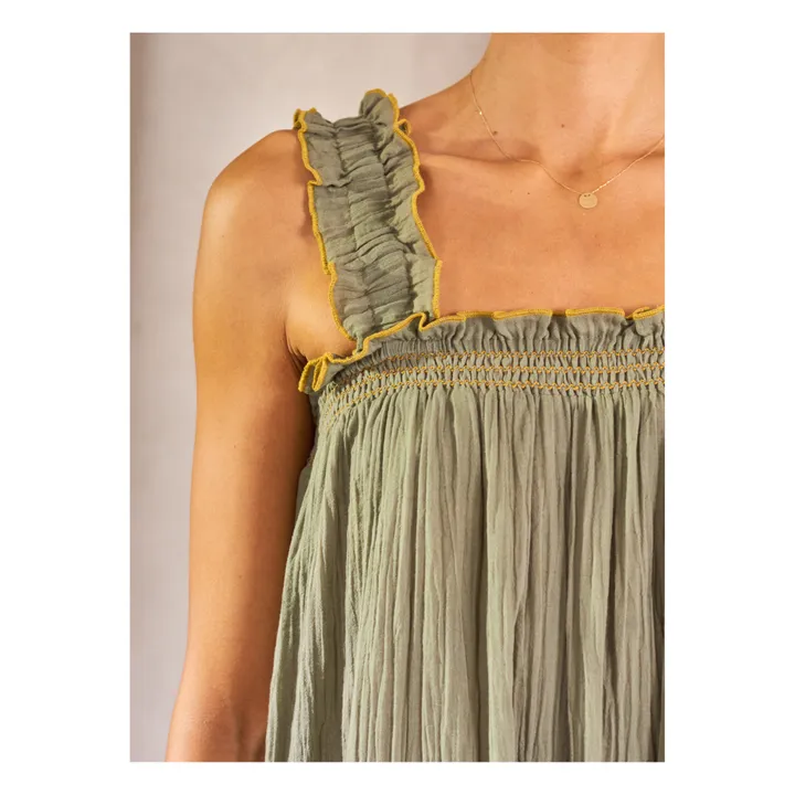 Vestido Romy | Verde Kaki- Imagen del producto n°3