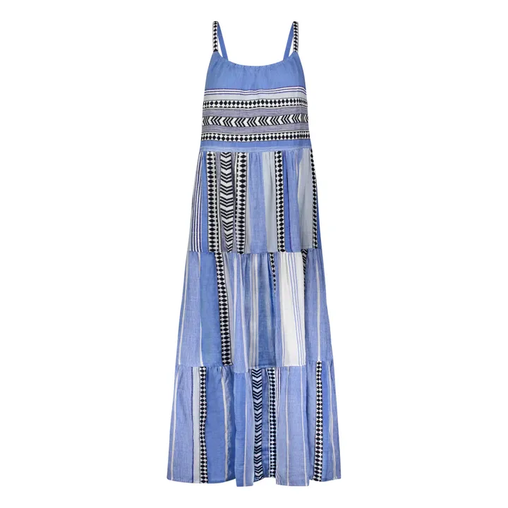 Vestido en cascada Neela | Azul- Imagen del producto n°0