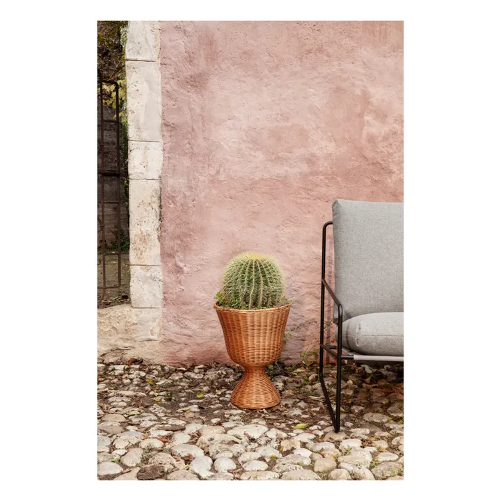 Soporte para plantas Agnes de ratán - Imagen del producto n°1