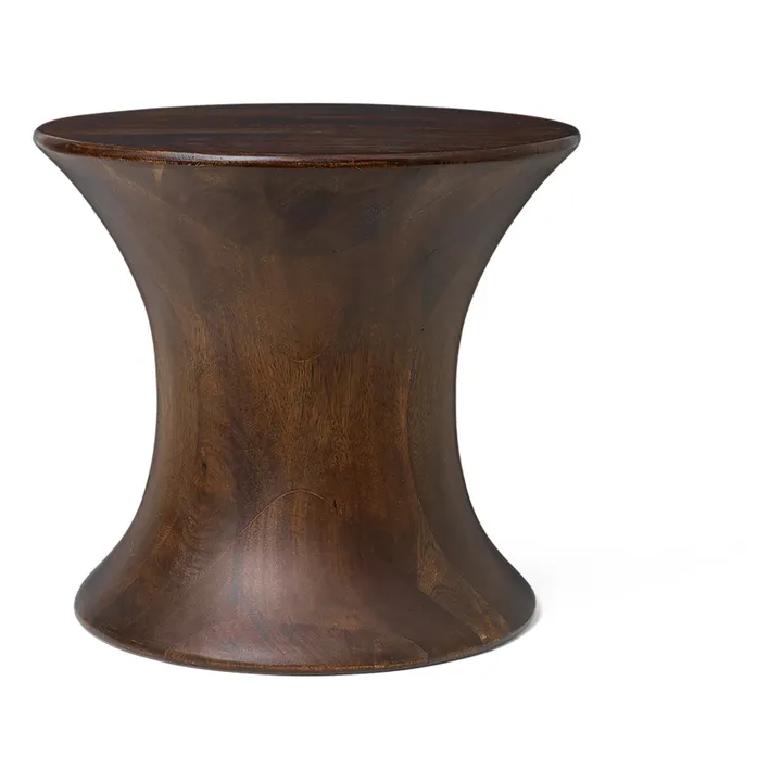 Tabouret Spin en bois FSC | Brun- Image produit n°0