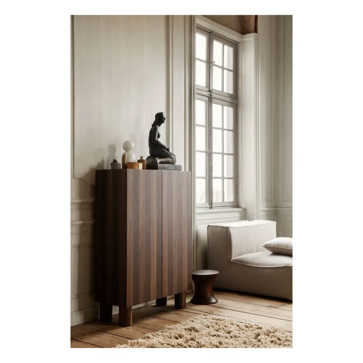 Tabouret Spin en bois FSC | Brun- Image produit n°4