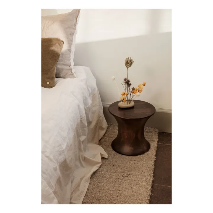 Tabouret Spin en bois FSC | Brun- Image produit n°5