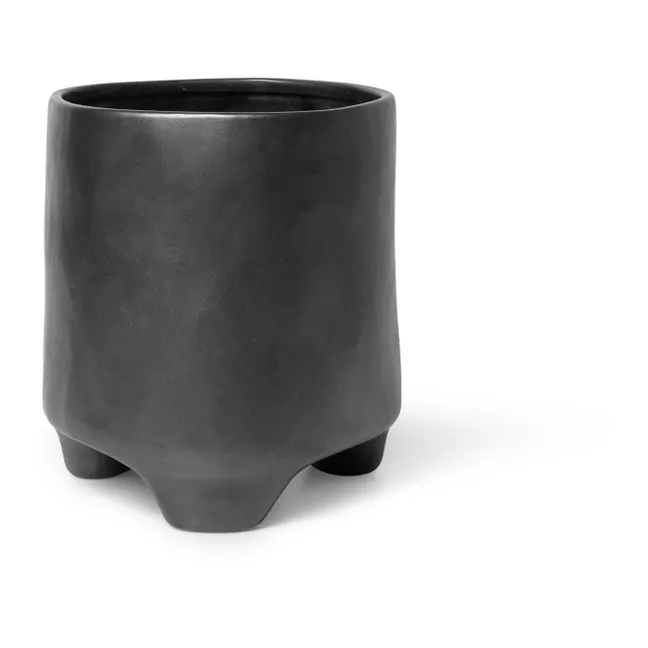 Esca Porcelain Planter Pot | Black