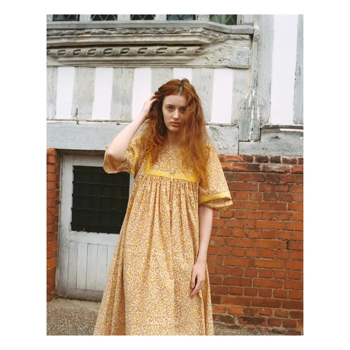 Heli Organic Cotton Dress | Yellow- Product image n°1
