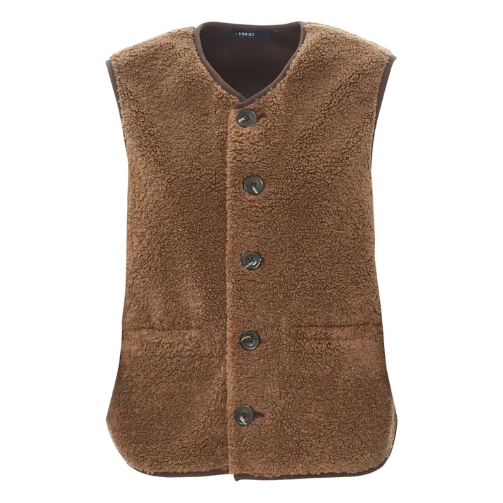 Fusil Sherpa Jacket | Brown- Product image n°0