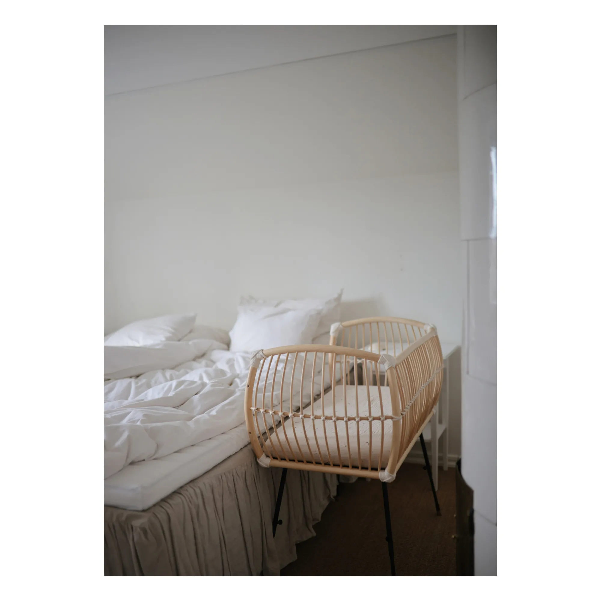 Berceau cododo Martha en rotin - Liens coton- Image produit n°1